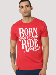 Buy Oversized streetwear Born To Ride Riders Slogan Printed Tshirt Online - RoadTrip®