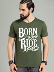 Buy Oversized streetwear Born To Ride Riders Slogan Printed Tshirt Online - RoadTrip®