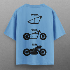 Buy Oversized streetwear DREAM BUILD RIDE T - SHIRT Online - RoadTrip®