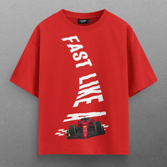 Buy Oversized streetwear FAST LIKE RACE T - SHIRT Online - RoadTrip®