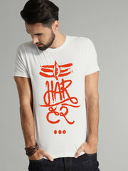 Buy Oversized streetwear Har Har Mahadev Graphic T-shirt Online - RoadTrip®