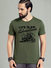 Buy Oversized streetwear Life is an Adventure Printed T-shirt Online - RoadTrip®