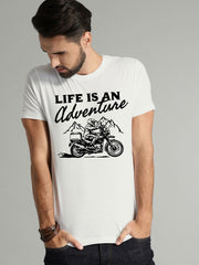 Buy Oversized streetwear Life is an Adventure Printed T-shirt Online - RoadTrip®
