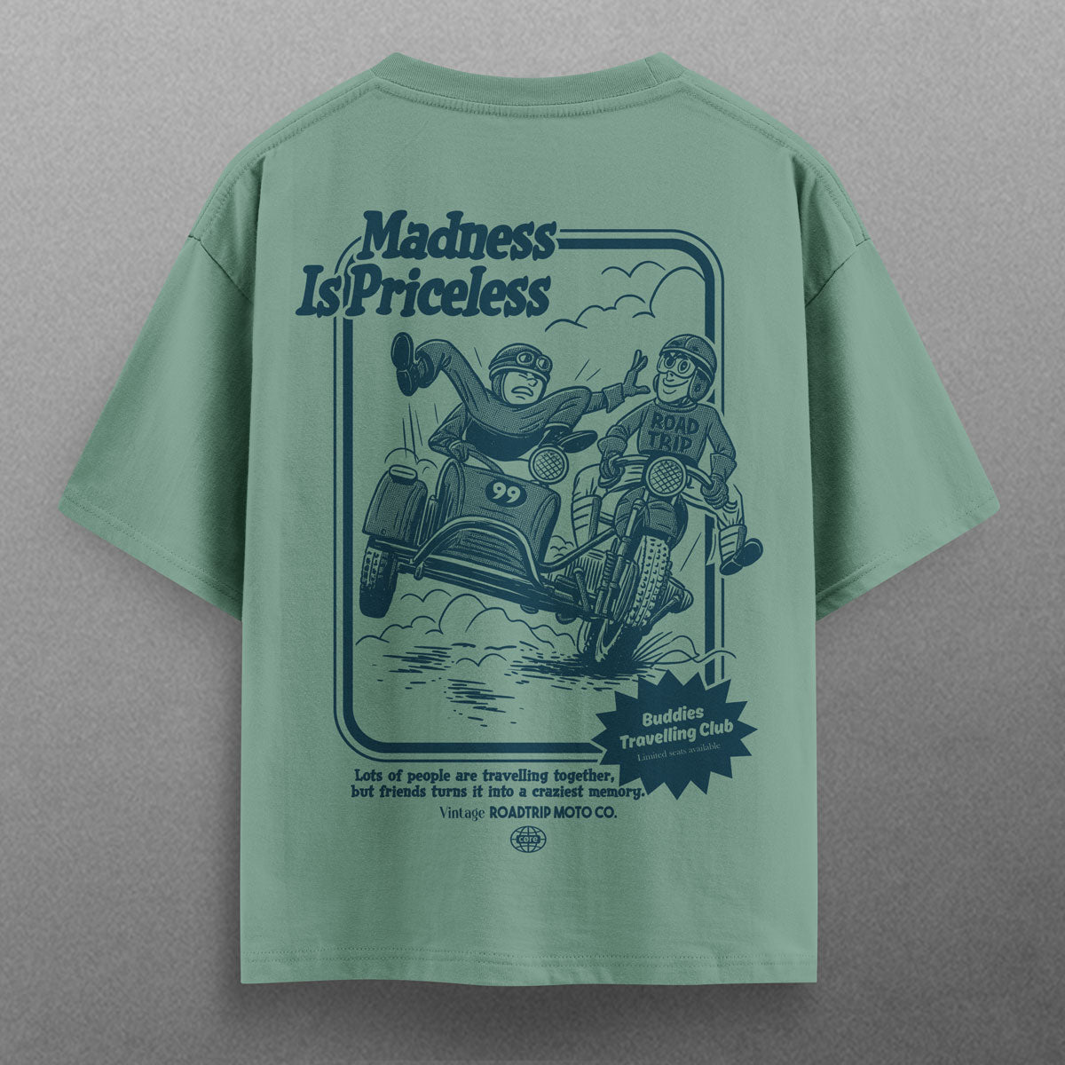 Buy Oversized streetwear MADNESS IS PRICELESS T - SHIRT Online - RoadTrip®