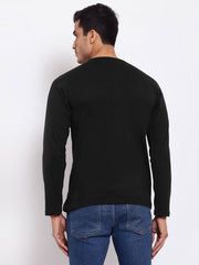 Buy Oversized streetwear Retro Style Full Sleeves Henley T-Shirt Online - RoadTrip®