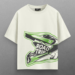 Buy Oversized streetwear RIDER HELMET T - SHIRT Online - RoadTrip®