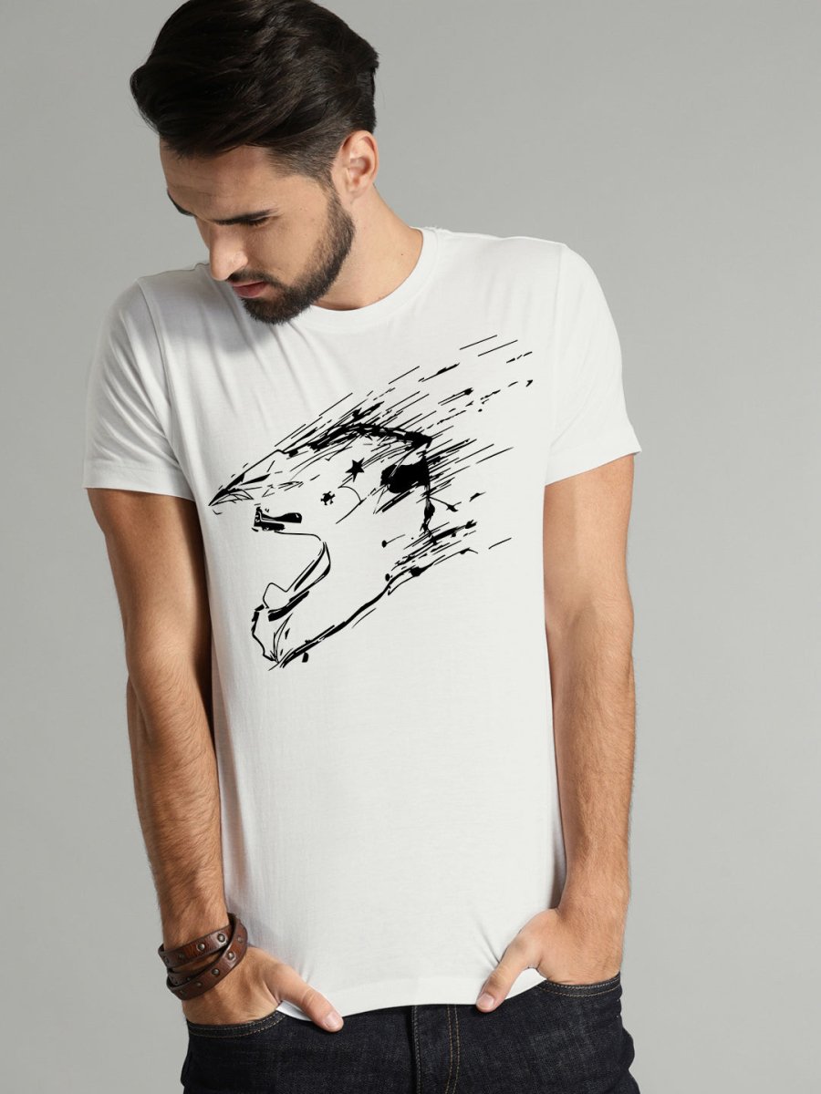 Buy Oversized streetwear Riders Helmet Graphic T-shirt Online - RoadTrip®