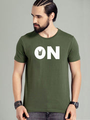 Buy Oversized streetwear Rock On Printed T-shirt Online - RoadTrip®