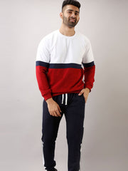 Buy Oversized streetwear Strip Block Full Sleeves Sweatshirt Online - RoadTrip®