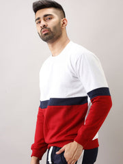 Buy Oversized streetwear Strip Block Full Sleeves Sweatshirt Online - RoadTrip®