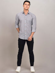 Buy Oversized streetwear Thar Camel Allover Printed Grey Shirt Online - RoadTrip®