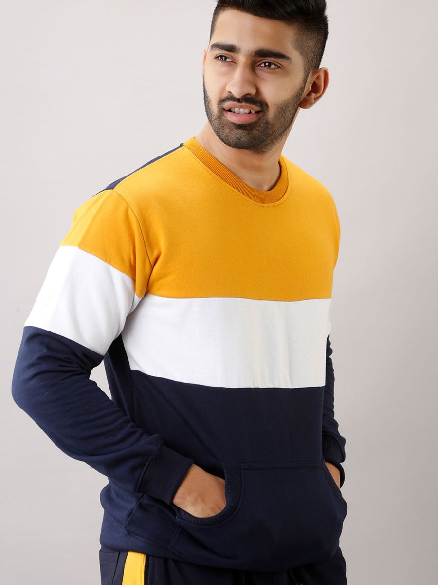 Buy Oversized streetwear Trendy Colour Block Sweatshirt Online - RoadTrip®